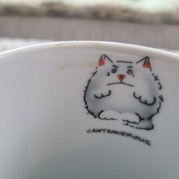 Contented Pets Cat Lover's Fine Porcelain Coffee Tea Cup Mug Rayware Vintage - Picture 12 of 14